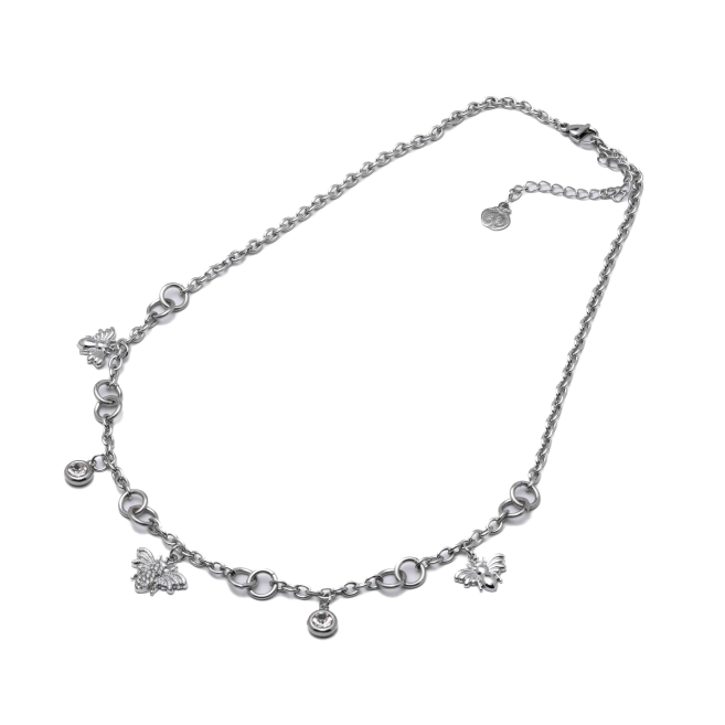 COLLAR ZO15743N PLATEADO Acero Inoxidable 2D43