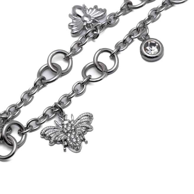 COLLAR ZO15743N PLATEADO Acero Inoxidable 2D43