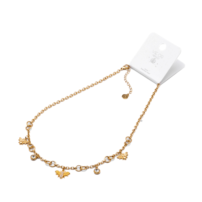 COLLAR ZO15743N DORADO Acero Inoxidable 2D44