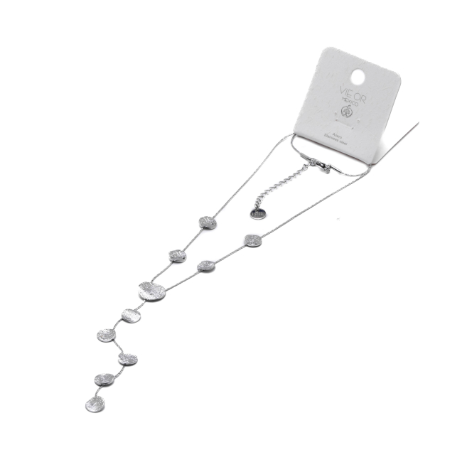 COLLAR ZO15241N PLATEADO Acero Inoxidable 2D34