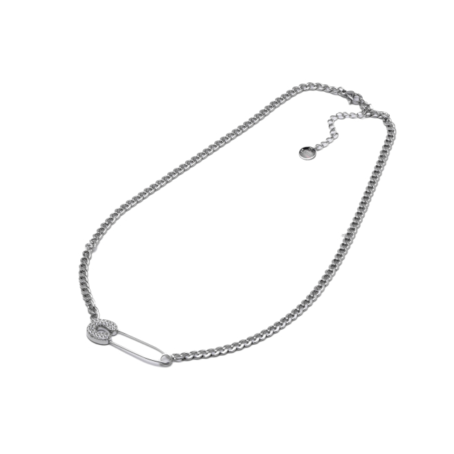 COLLAR ZO15474N PLATEADO Acero Inoxidable 2D29