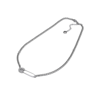 COLLAR ZO15474N PLATEADO Acero Inoxidable 2D29