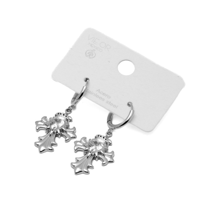 ARETES ZO14575E PLATEADO Acero Inoxidable F45
