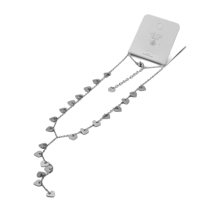 COLLAR ZO15670N PLATEADO Acero Inoxidable 2D13