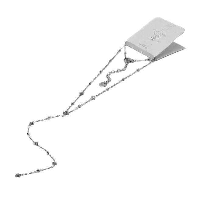 COLLAR ZO15683N PLATEADO Acero Inoxidable 2D23