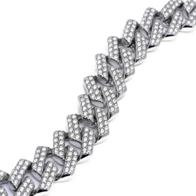 PULSERA ZO15134B PLATEADO Acero Inoxidable 2D15