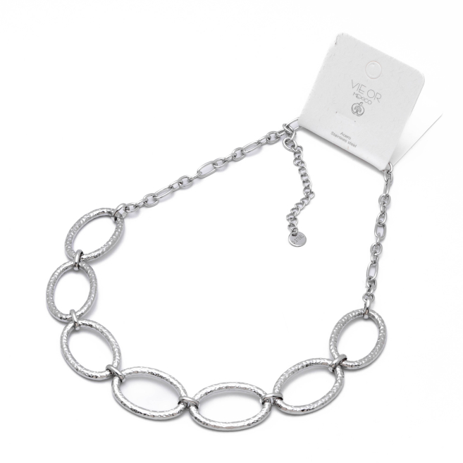 COLLAR ZO15685N PLATEADO Acero Inoxidable 2D46