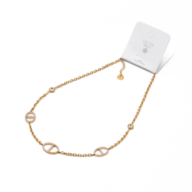 COLLAR ZO15168N DORADO Acero Inoxidable 2D53