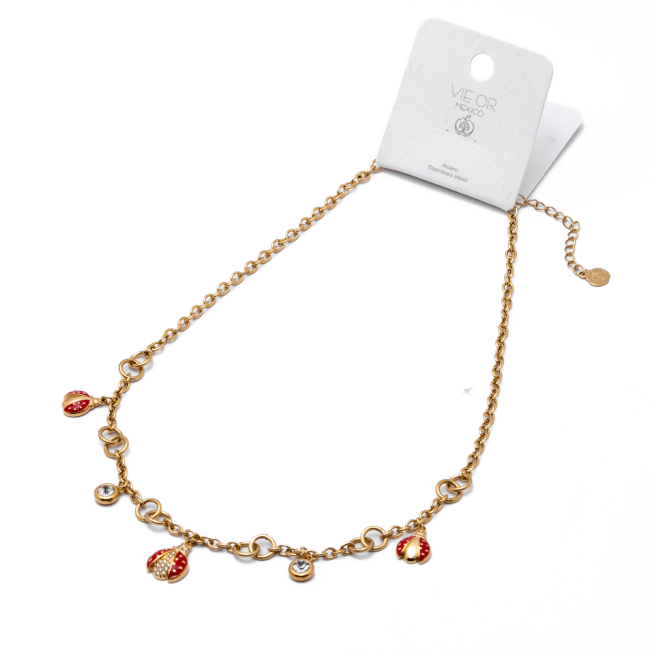 COLLAR ZO15747N DORADO Acero Inoxidable 2D38