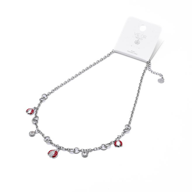 COLLAR ZO15747N PLATEADO Acero Inoxidable 2D38