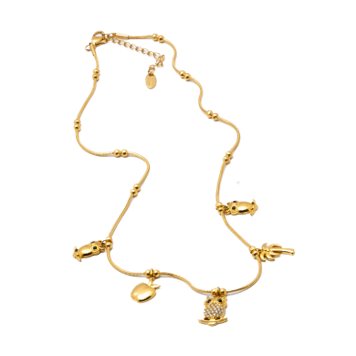 COLLAR ZO15757N DORADO Acero Inoxidable 2D34