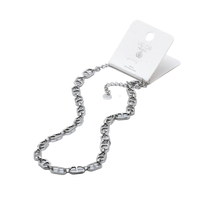 COLLAR ZO15175N PLATEADO Acero Inoxidable 2D53