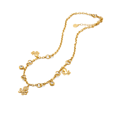 COLLAR ZO15739N DORADO Acero Inoxidable 2B44