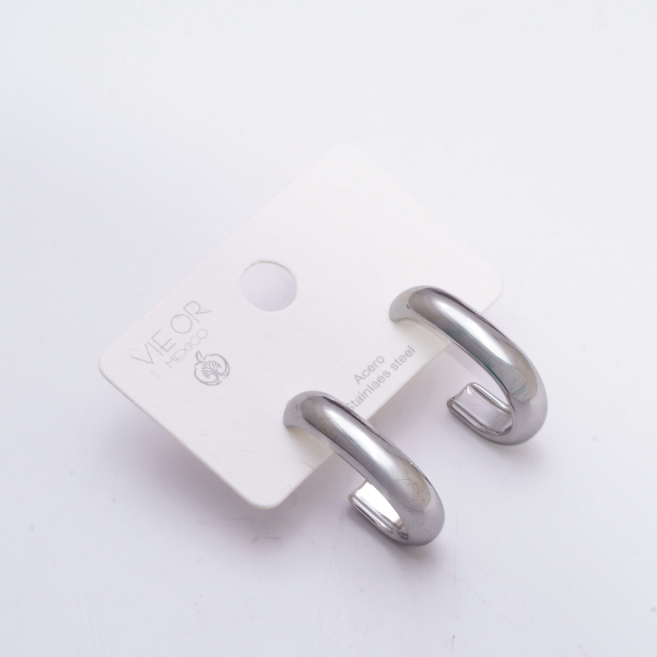 Aretes Y01002 Plateado Acero Inoxidable F25