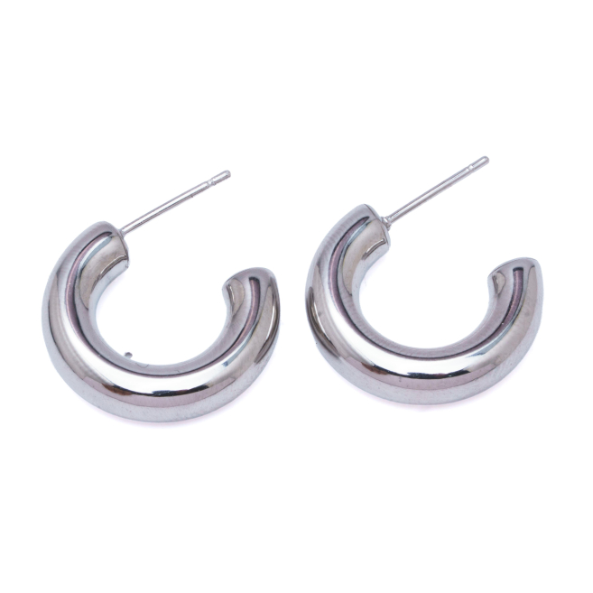 ARETES ZO9874E/5.0*20MM PLATEADO Acero Inoxidable F23