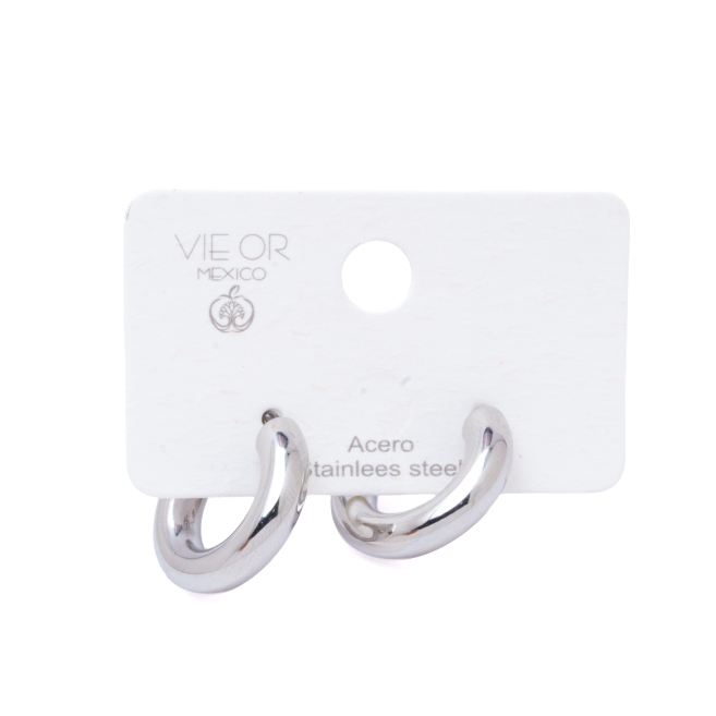 ARETES ZO9874E/5.0*20MM PLATEADO Acero Inoxidable F23