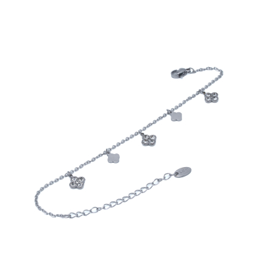 PULSERA ZO15128B PLATEADO Acero Inoxidable 2B18
