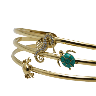ANILLO ZO14418B DORADO Acero Inoxidable 2C35