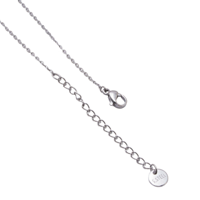 COLLAR ZO15353N PLATEADO Acero Inoxidable 2D53