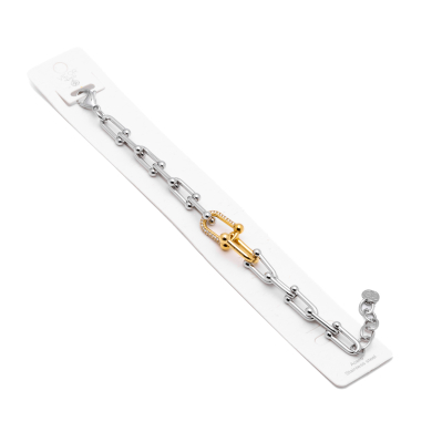 PULSERA ZO13166B BICOLOR Acero Inoxidable 2B47 2B47