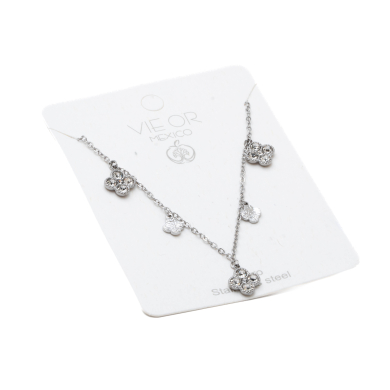 COLLAR ZO15563N PLATEADO Acero Inoxidable E28