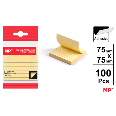 NOTAS ADHESIVAS 75X75MM 100H - H23