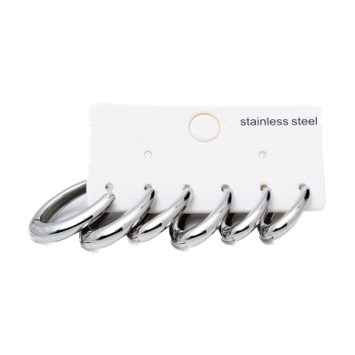 ARETES ZO12808E Plateado Acero Inoxidable -F46 F46