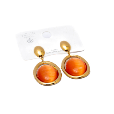 ARETES Y01146 NARANJA Acero Inoxidable F34