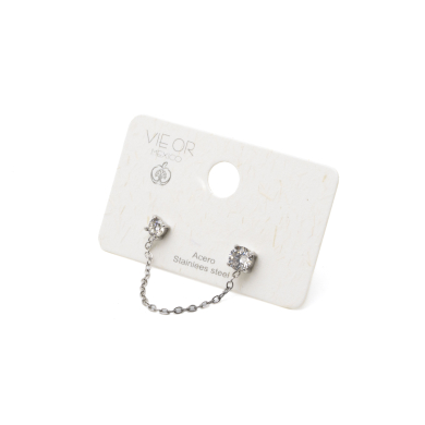 ARETES Y00864 PLATEADO Acero Inoxidable F38