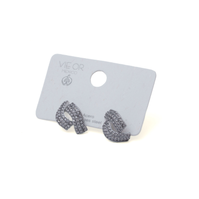 ARETES Y01252 PLATEADO Acero Inoxidable G22
