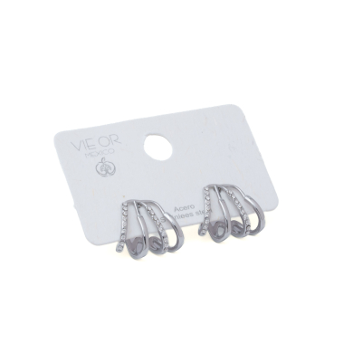 ARETES Y01267 PLATEADO Acero Inoxidable G43