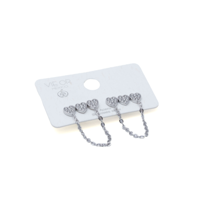ARETES Y01075 PLATEADO Acero Inoxidable G22