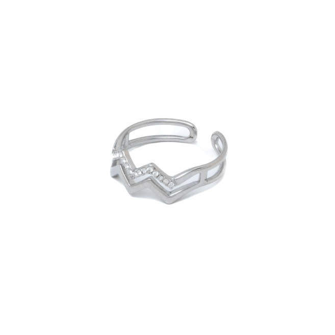 ANILLO ZO15778R PLATEADO Acero Inxidable A41