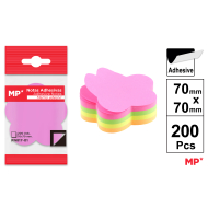 NOTAS ADHESIVAS 70X70MM 200H FLOR - H24