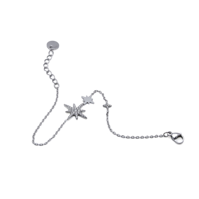 PULSERA ZO13616B Plateado Acero Inoxidable 2B13