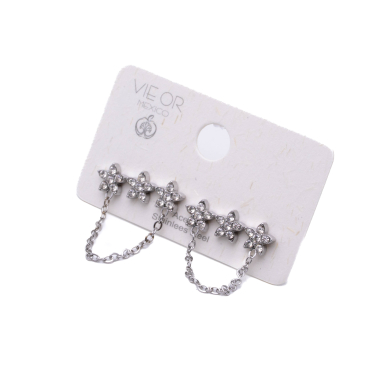 ARETES Y01181 PLATEADO Acero Inoxidable G22