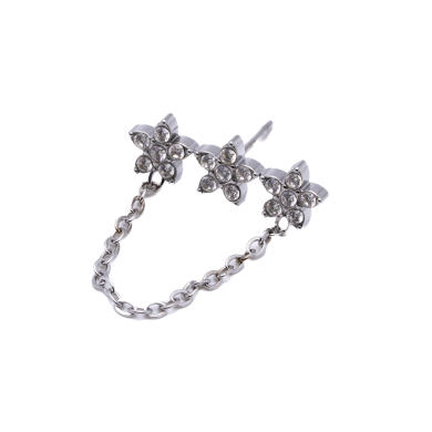 ARETES Y01181 PLATEADO Acero Inoxidable G22