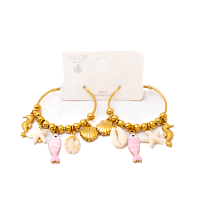 ARETES Y01129 ROSA Acero Inoxidable G49