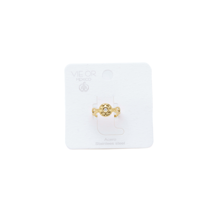 ANILLO ZO14139R Dorado Acero Inoxidable -A48
