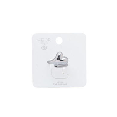 Anillo Y01015 Plateado Acero Inoxidable 2A53