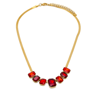 COLLAR Y01582 ROJO Acero Inoxidable E48