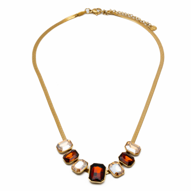 COLLAR Y01582 CAFE/BEIG Acero Inoxidable E48