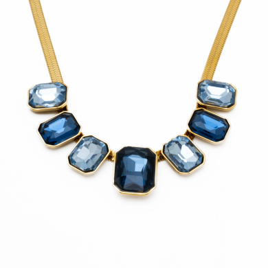 COLLAR Y01582 AZUL Acero Inoxidable E48