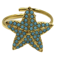 ANILLO ZO15412R DORADO ACERO INOXIDABLE