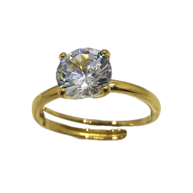 ANILLO ZO15447R DORADO ACERO INOXIDABLE