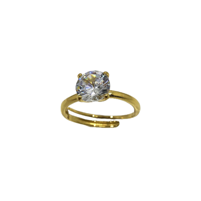 ANILLO ZO15447R DORADO ACERO INOXIDABLE