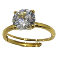 ANILLO ZO15447R PLATEADO ACERO INOXIDABLE
