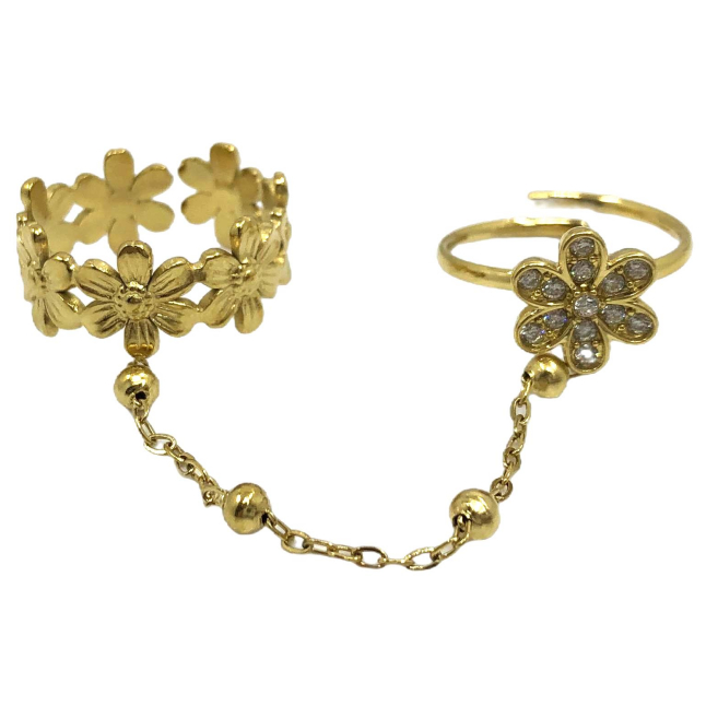 ANILLO ZO15914R PLATEADO ACERO INOXIDABLE