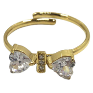 ANILLO ZO15888R DORADO ACERO INOXIDABLE