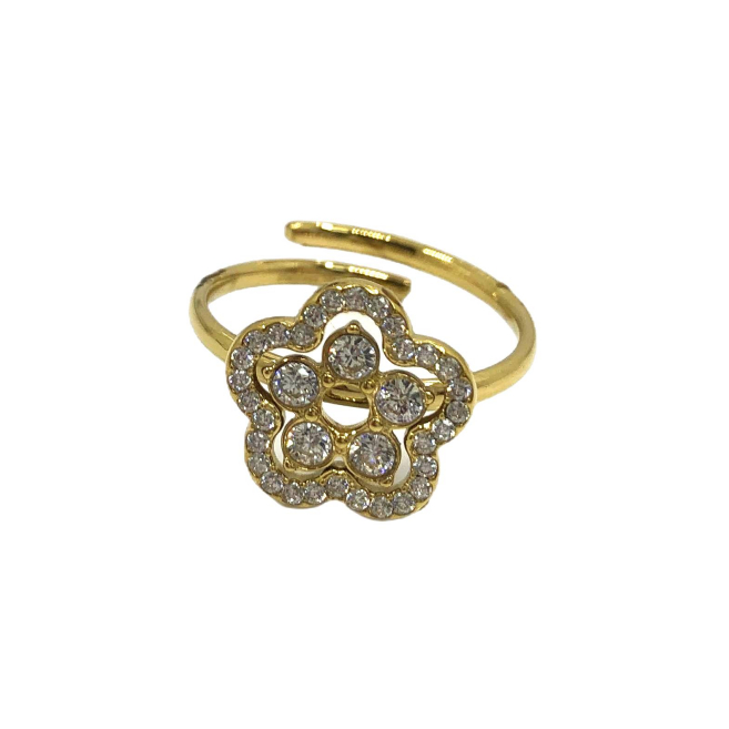 ANILLO ZO15918R DORADO ACERO INOXIDABLE